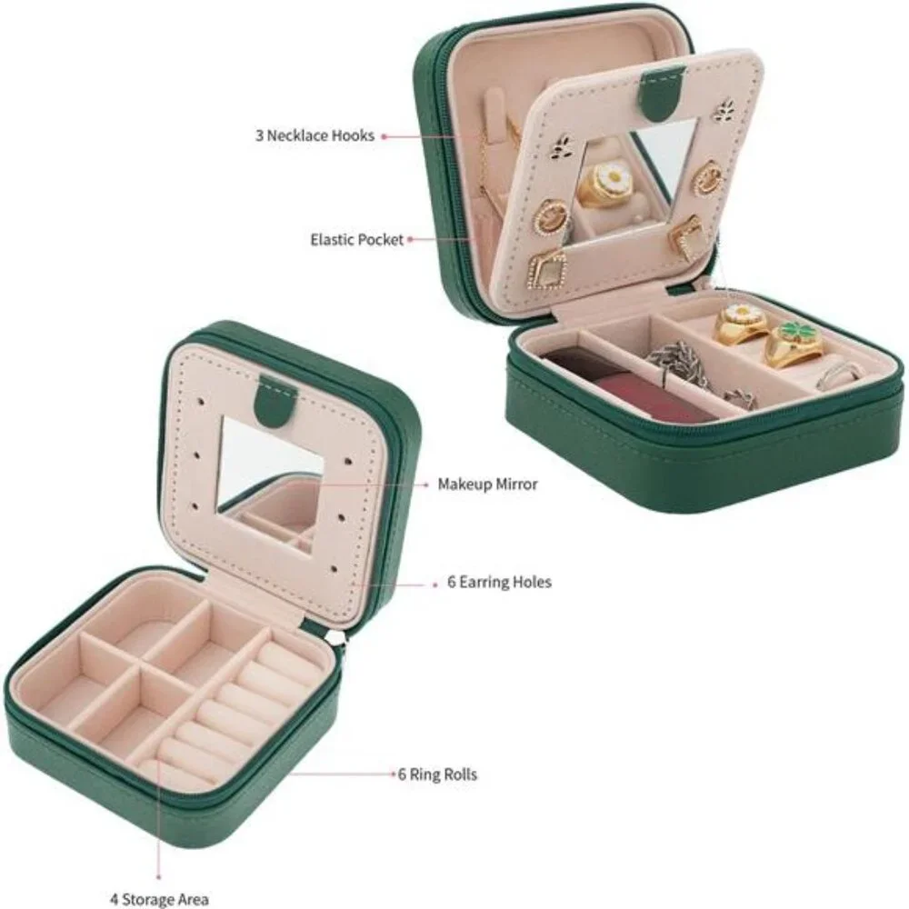 Travel jewelry case Travel jewelry box Travel Jewelry Organizer Small box Gift